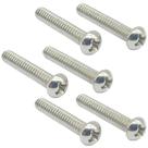 6 Parafuso Niquel Captador SINGLE Guitarra Strat 3,5X20 MXP