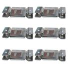 6 Pares de Conector de Encaixe para Móveis Sofá Cabeceira Painel Zincado G59