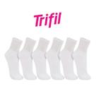 6 Pares De Meias Unissex Trifil Algodão Cotton Cano Médio 6 Pares De Meias Unissex Trifil Algodão Cotton Cano Médio