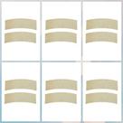 6 Pares Feltro Meia/lua Sapata Pastilha Freio Bike Spinning