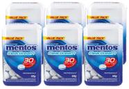6 Pastilha Mentos Clear Breath Zero açucar Peppermint 105g