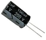 6 PÇS CAPACITOR ELETROLITICO 150X200V - 150UF X 200V - 105º