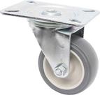 (6 Pçs) Rodizio Girat. Roda 3pol. Anti-risco Placa 60kg Roda