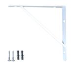 6 Pçs Suporte Prateleira Mão Francesa 20cm com parafuso e bucha para instalação 6 Pçs Suporte Prateleira Mão Francesa 20cm com parafuso e bucha para instalação