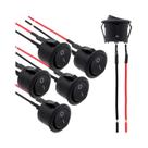 6 Peças Mini Interruptor Gangorra Pré-cablado Liga/Desliga 6A 250V 10A 125V AC DC Interruptores
