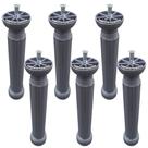 6 Peças - Pé Para Armario Torre De 17,2 a 21,2cm Cinza