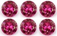 6 Pedras Zircônia Cor Laranja 10 mm Para Anel, Brincos, Pingente