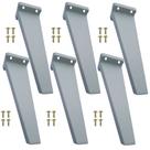 6 Pes Retro Quadrado Rack Móveis Armario 16cm Branco Mogno Preto