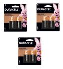 6 Pilhas Média C Duracell LR14 Alcalina