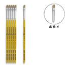 6 Pincel Tigre 815-04 Chato Cerda Natural