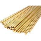 6 Pinos Latão 3,18mm X 50cm Vareta Maciça Cutelaria Artesanato barra redonda, haste