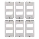 6 Placas De Alumínio Polido Para Condulete 3/4 Tramontina