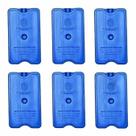 6 Placas de Gelo Artificial Rígido Reutilizável 500 ml - 17x10x3,50 cm