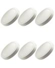 6 Plafon Superled Sobrepor 24w Biv 6500k Redondo Ourolux