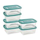 6 Potes Comida Retangular 750ml Potinho Marmita Geladeira -