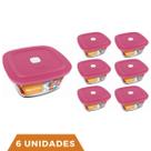 6 Potes de Vidro Facilita Quadrado 300ml Marinex Nadir 6 Potes de Vidro Facilita Quadrado 300ml Marinex Nadir