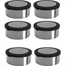 6 Potes para Alimentos 700 ml Metallic Redondo C/Tampa 6 Potes para Alimentos 700 ml Metallic Redondo C/Tampa