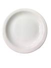 6 Prato Branco De Sobremesa Raso 19,5Cm Cerâmica