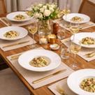 6 Pratos De Risoto Oxford Tipo Chapéu 30,5Cm Em Porcelana Branco Sofisticação E Design Moderno