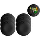 6 Pratos em Melamina Japonesa Oriental Preto Kanpai 25cm