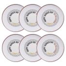 6 Pratos Hambúrguer Lanche Chicago Porcelana Decorada 25cm Mesa Posta Tramontina 6 Pratos Hambúrguer Lanche Chicago Porcelana Decorada 25cm Mesa Posta Tramontina
