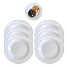 6 Pratos Para Sobremesa em Melamina Buffet e Restaurantes 17,5cm