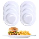 6 Pratos Raso em Melamina Para Refeição Buffet Hotel 22,5cm