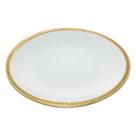 6 Pratos Rasos Wolff Paddy de Porcelana Branco 28cm