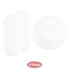 6 Pratos Temperado Menu 23cm Restaurante Almoço Janta Nadir