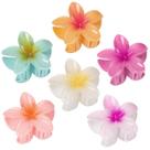 6 Presilha De Flor Moda Prendedor De Cabelo Piranha Flor Cores Vivas