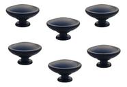 6 Puxador Redondo Em Metal Para Móveis, Porta, Gaveta 34mm