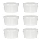 6 Ramekin de Porcelana Classic Branco 6cm x 4cm Lyor 6 Ramekin de Porcelana Classic Branco 6cm x 4cm Lyor