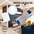 6 Reator Led Driver 48w/ 72-96v Plafon Embutir Sobrepor 600m