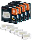 6 Refletor Led 3000k 4000k 5000k 1600lm 20w Branco