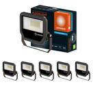 6 Refletores Led 26w Bivolt Preto 5000k Ledvance 7022694