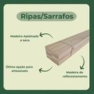 6 Ripas/Sarrafos de 2x4x70 cm Madeira de Pinus 6 Ripas/Sarrafos de 2x4x70 cm Madeira de Pinus