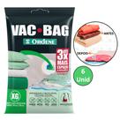 6 Saco Organizador A Vácuo Extra Grande Viagem Mala 80x100cm