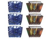 6 Sacolas de Ráfia Ecobag Retornável Grande 39x44x22cm B4u