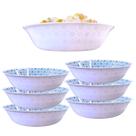 6 Saladeiras Tigela Bowl 1l Melamina 22,5cm Grande Portuguesa
