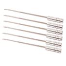 6 (seis) Espetos Espada Parrilha Churrasco 30Cm INOX430