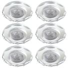 6 Spot De Cristal Embutido Borda Bisote Closet Sala Bet12