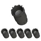 6 Spot Embutido Preto Gravity No Frame AR111 Save Energy