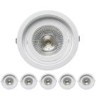 6 Spot Embutir Recuado Dirigível E27 Par30 Save Energy