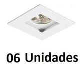 6 Spot Para Quarto De Embutir Recuado Direcionavel Par20 Branco Ac873