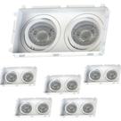 6 Spots Duplo de Embutir Par20 com Base E27 Save Energy