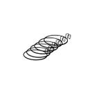 6 suporte anel treliça parede p/ vaso auto irrigável 12cm 6 suporte anel treliça parede p/ vaso auto irrigável 12cm
