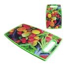 6 Tábua de Corte Churrasco Legume Cozinha de Plastico 37x23cm