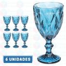 6 Taça Diamante Azul 300ML Bebidas Buffet