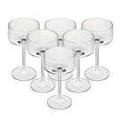 6 Taças Coupe Wolff Alex Optic 220ml Cristal Ecológico