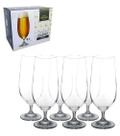 6 Taças Vidro Xtra Crystal Bohemia Degustação Cerveja 380 Ml Cor Transparente Xtra Beer